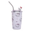 KH Termo Vaso Sanrio Con Popote Acero Inoxidable Kitty Melod