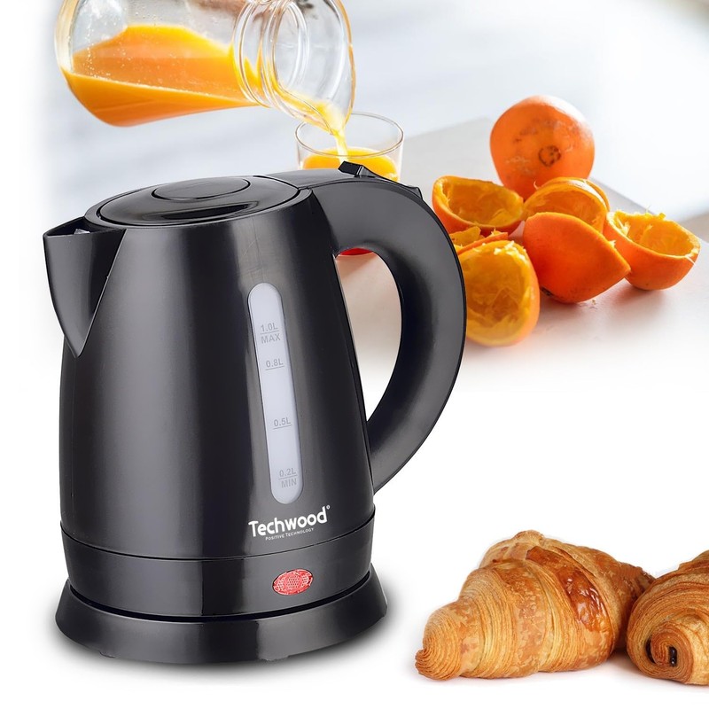 Techwood Kettle 1 Litre Black