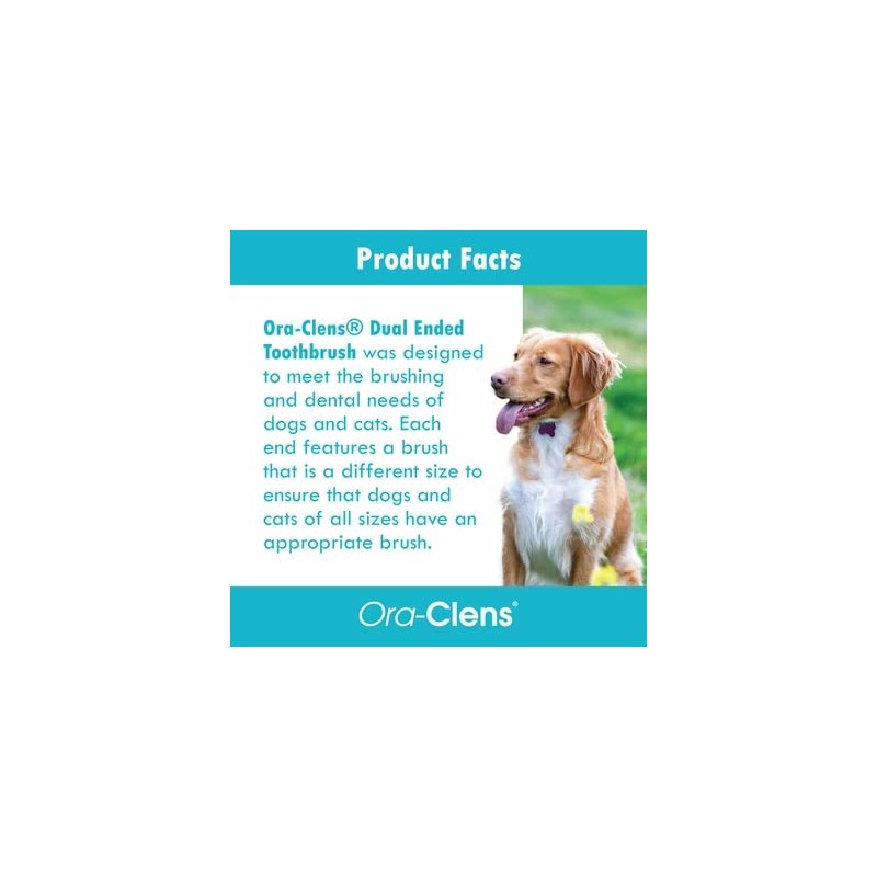 HealthyPets Ora-Clens Dual Ended Toothbrush