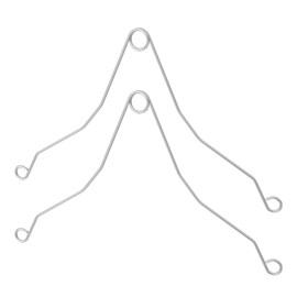 WKZO 2-Pack S97013576 Grille Spring Clips for Bathroom Exhaust Fan Cover, Stainless Steel Ventilation Fan Clips Fits 676/684/684NT/2684F/576 Models (Cover Size 11 1/8" X 10 5/8")