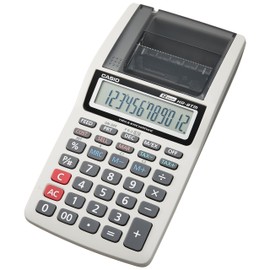 カシオ プリンター電卓 ハンディタイプ 12桁 HR-8TM-GY-N