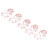 100Pcs Cute Paper Clips Rose Gold Cat Shape Anti Slip