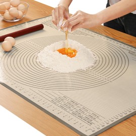 Silicone Pastry Mat 36x24 Inch Nonstick Baking Mat Perfect for Dough Mat, Pastry Board, Dough Rolling Mat, Kneading Board, Pie Crust Mat, Fondant Mat, Pasta/Pizza Mat, Kitchen Counter Mat