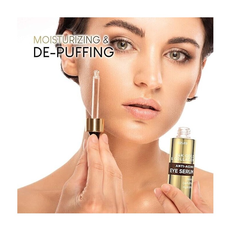 AZURE 24K Gold & Collagen Anti Aging Eye Serum -