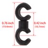 Saipor 20pcs Bike Cable Clasps S-Hook Clips Bicycle Rotatable for
