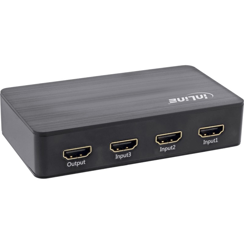 InLine® HDMI Switch, 3-Way, 4K2K@60Hz, HDCP 2.2