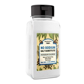 Unpretentious No Sodium Salt Substitute, 1.3 lb, Potassium Chloride, Salty Taste, Fine Grain
