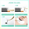 NAGARAKU Double Tips Eyelash Extensions, 5D W Shape Eyelash Extension,