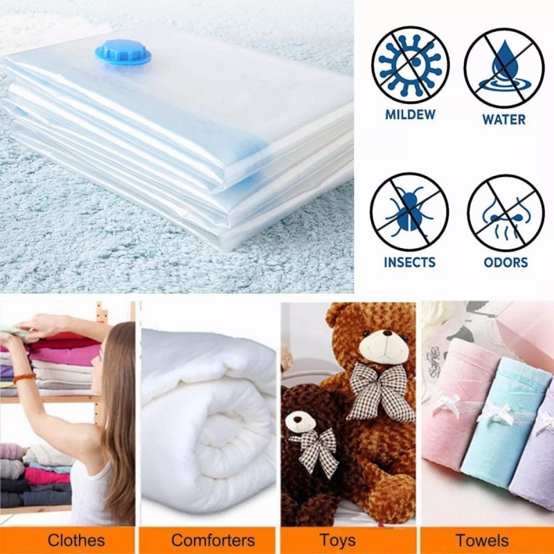 Baixi Bolsas De Almacenamiento Al Vacio Para Cobija 40x60cm 8pcs