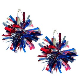 Blue Drop 4th of July Earrings Red White and Blue Hoop Firework Earrings Patriotic for Women American USA Flag Earrings Patriotic Earrings Jewelry Gifts - D