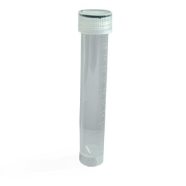 LAMPPE 10 Piece 10ml Transparent Plastic Vial Tube with Screw Caps, Graduated Leakproof Aquarium Water Test Tube Replacement Sample Vial Holder Container for Needle Seed Bead Small Screw Tiny Stone