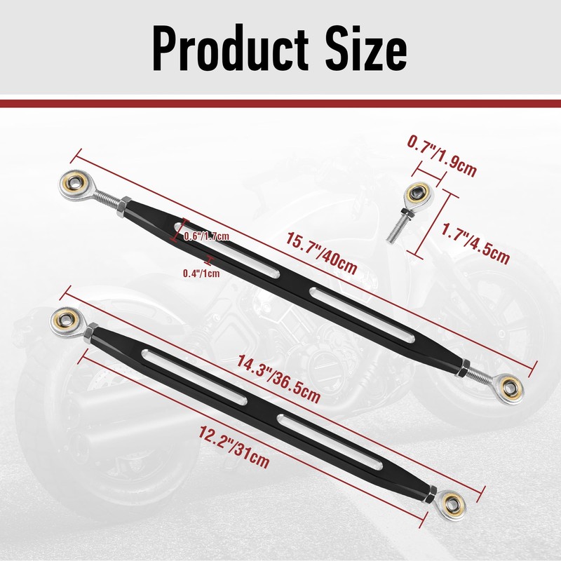 Motofunder Motorcycle Black Shift Link, Shifter Lever for Indian Scouts