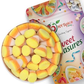 NY Spice Shop Sugar Coated Gummy Candy Corn - 3 Pound Trendy Treat Gummy Candy Bulk - Candy Corn Decorations Sweet - Chewy Assorted Flavors Ideal for Party Decoration