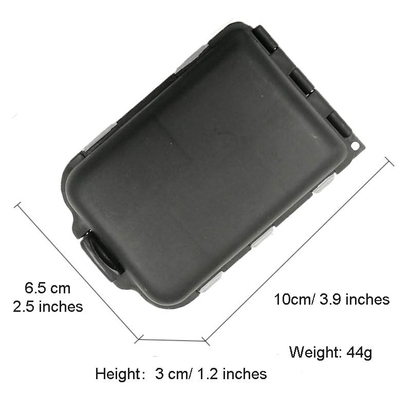 zalati Small Tackle Box 2pcs Portable Case with 10 Compartmentss