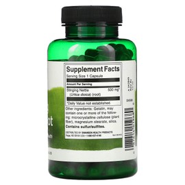 Swanson Stinging Nettle Root 500 Milligram, 100 Caps (Pack of 3)