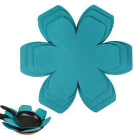 BYKITCHEN Stacking Pan Protectors, Larger & Thicker Felt Pan Separators Pads, Set of 9 and 3 Different Sizes, Pot Protectors for Storing and Protecting Your Cookware