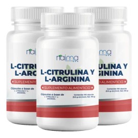 L- Citrulina + L- Arginina 500mg/500mg Por Porción 300 Cáps