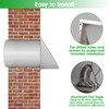 8 Inch Wall Vent,Hooded Wall Vent with Screen and Damper,Outdoor
