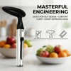 Apple Corer Remover, Stainless Steel Apple Corer with Serrated Blade