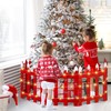 Aneco 6 Pieces Extra Height 16" Christmas Tree Wooden Fences