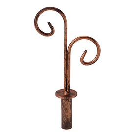 SSWBasics Boutique Cobblestone Double Curl Finial for Counter Merchandise Hooks