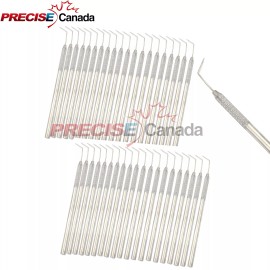 Precise Canada 100 Pcs Dental Explorer #6 Single Ended, Dental Hygiene Diagnostic Pick Tools