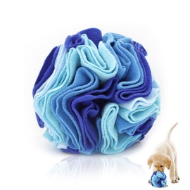 WishLotus Dog Snuffle Ball, Interactive Dog Toys Ball, Dog Brain Stimulating Puzzle Toys for Dogs, Enrichment Game Feeding Mat Slow Feeder Stress Relief Toy(Blue)