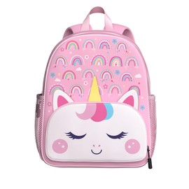 Unicorn Toddler Backpack for Little Kids Water Resistance Kindergarten Preschool Bags Children Schoolbag Cute 3D Animal Cartoon Backpacks Gifts for Baby Boys Girls