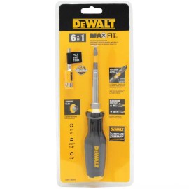 DeWALT MAX-FIT 6-IN-1 MULTI-BIT SCREWDRIVER • MAGNETIC SLEEVE Phillips & Slotted