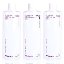 Innisfree Blueberry Rebalancing Skin 500ml 3pcs / 이니스프리 블루베리 리밸런싱 스킨 500ml 3개