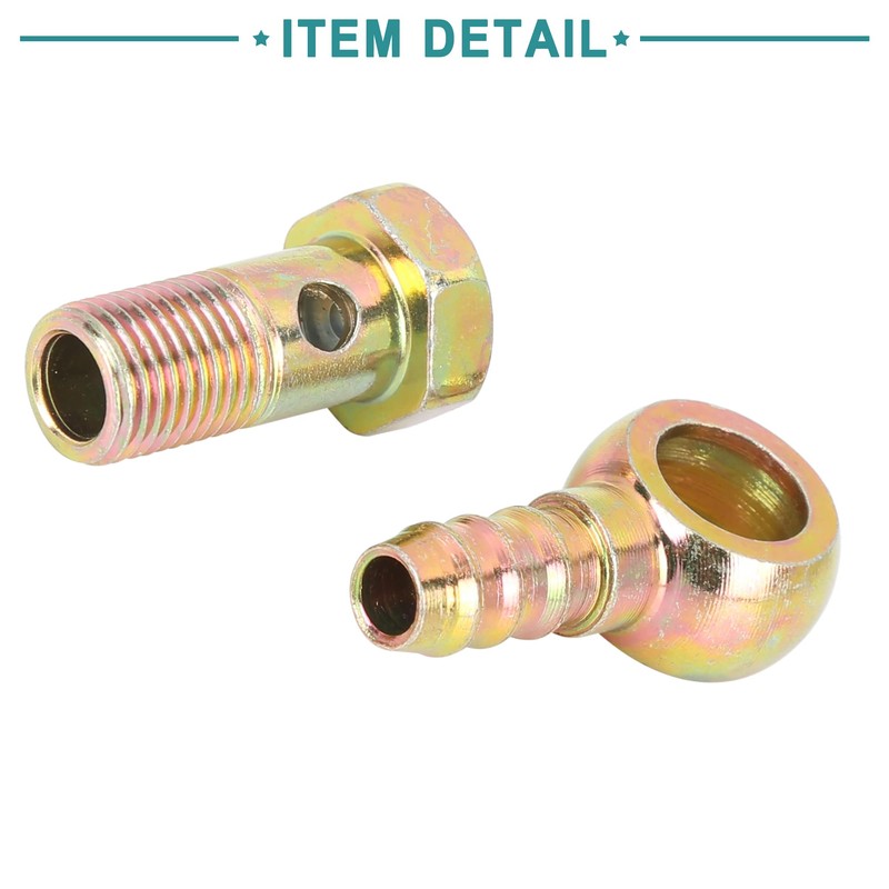 ACROPIX 8 Pcs Banjo Hose Hook Bolt Fittings 12mm Diameter