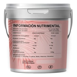 Creatina Monohidratada Flamish 3kg 600 Servicios Sabores