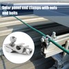EXLECO Solar Clamp Set of 18 Aluminium Earthing Clamp for