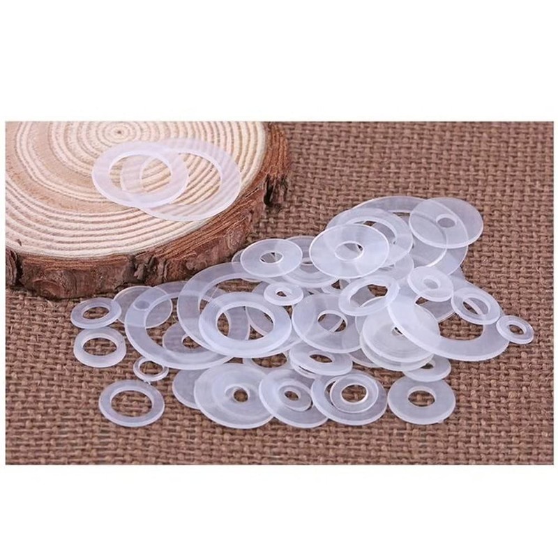 FEEIMOL Plastic Flat Washers Clear Nylon Seal M20 x 30
