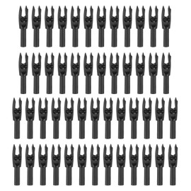 PATIKIL Archery Arrows Nocks 4.2mm 0.165", 50 Pack Insert Arrow Nock Replacement for Hunting Arrows Compound Bow Recurve Bow, Black