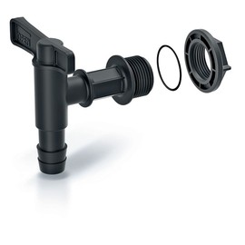 Prosper Plast ITAP1-S411 7 x 7.8 x 8.8 cm Shower Faucet Cantap - Black (12-Piece)