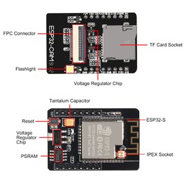 AOICRIE 3pcs ESP32-CAM Development Board, ESP32 CAM WiFi Bluetooth Module Development Board with OV2640 Camera Module for Arduino Raspberry Pi