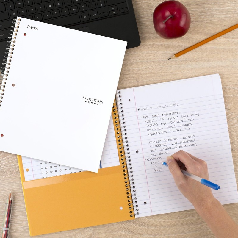 Five Star Wirebound Notebook, 1-Subject, 100 College-Ruled Sheets, 11 x