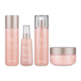 Dermafirm (현대홈쇼핑)더마펌 에이지 리바이빙 안티에이징 A4 라인 스킨+앰플+에멀젼+크림 (Hyundai Home Shopping) Dermafirm Age Reviving Anti-Aging A4 Line Skin + Ampoule + Emulsion + Cream