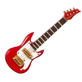 Melody Jane Dollhouse Electric Guitar S Type Red Miniature Music Room Instrument Large