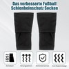 EUIOOVM Children's Football Shin Pads Socks Breathable Calf Shin Protection