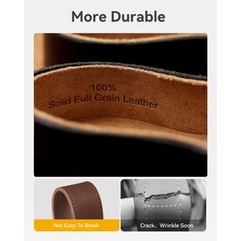 CHAOREN CHAOREN Mens Belt Leather Ratchet Belt - Customizable Fit, Effortless Style (35mm)