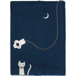 Sheepsleep Book Cover, Paperback Size, "Leisurely Cat" DB Made in Japan Cloth Book Cover