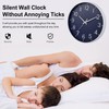 HZDHCLH Wall Clock 12 Inch Silent Non Ticking Clock for