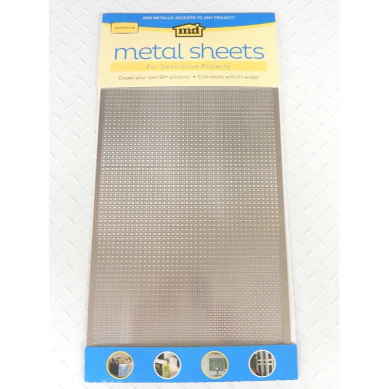 M-D Building Products 57323 Perforated Aluminum Sheet, 1" x 2"