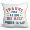 MUGFFINS MOTHER IN LAW Cushion Padding included - in English