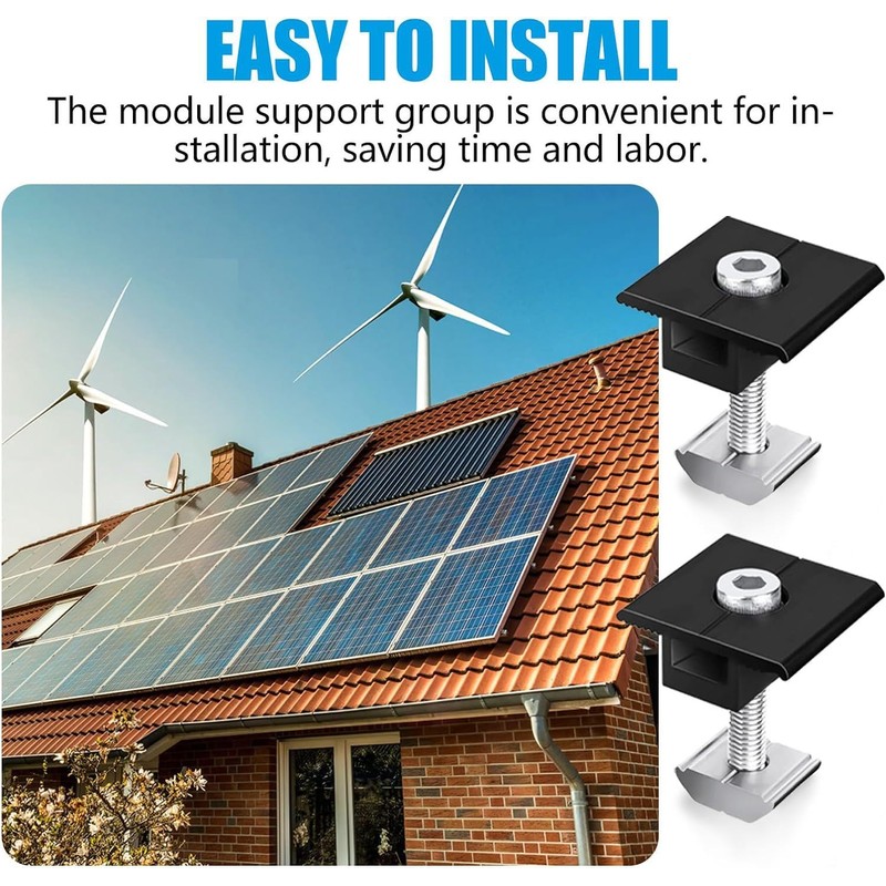 Centre Clamp 30 mm, Pack of 4 Adjustable Solar Panel