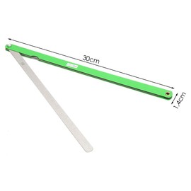 300mm/0.98in Stainless Steel Feeler Gauge, 17 Blades Met-ric 0.02-1mm Blade Tool for Measuring Gap Width and Thickness