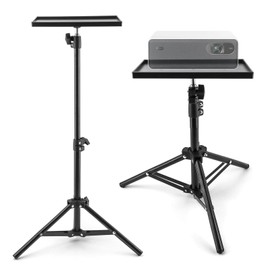 Ranjaner Projector Tripod Stand, Portable Laptop Tripod Stand, Multi Purpose DJ Equipment Studio Stand Mount Holder for Outdoor Office Home Stage, Adjustable Height 21.65 to 47.24 Inch