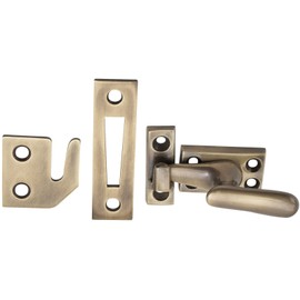 Emtek 8703 1-5/8" Height x 1" Width Standard Size Solid Brass Casement Latch, Satin Nickel